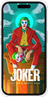 Силикон с усиленными углами чехол Джокер1 для Apple iPhone 16 - 4675sp-3709 изображение 