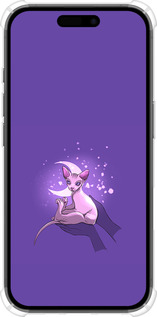 Силіконовий протиударний с посиленими кутами чехол Кіт2 для Apple iPhone 16 - 4676sp-3709 изображение 