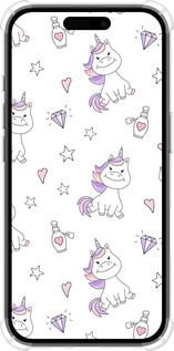 Силикон с усиленными углами чехол Единорожка v2 для Apple iPhone 16 - 4703sp-3709 изображение 