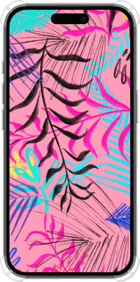 Силикон с усиленными углами чехол Растительный узор 2 для Apple iPhone 16 - 4740sp-3709 изображение 