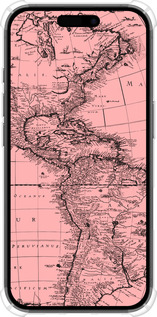 Силикон с усиленными углами чехол Карта для Apple iPhone 16 - 4794sp-3709 изображение 