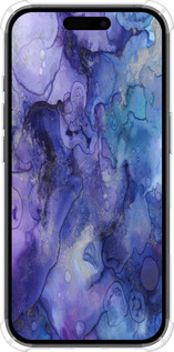 Силикон с усиленными углами чехол Мрамор 7 для Apple iPhone 16 - 4802sp-3709 изображение 