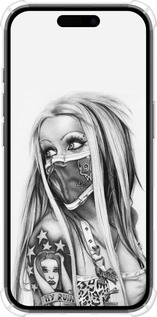 Силикон с усиленными углами чехол Biohazard  8 для Apple iPhone 16 - 4824sp-3709 изображение 