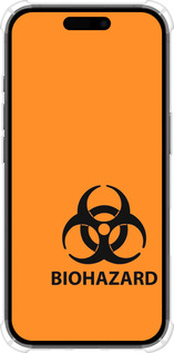 Силикон с усиленными углами чехол biohazard 33 для Apple iPhone 16 - 4851sp-3709 изображение 