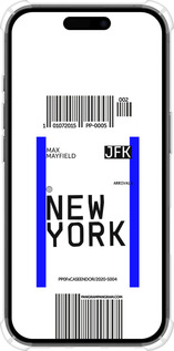 Силикон с усиленными углами чехол New York для Apple iPhone 16 - 4861sp-3709 изображение 