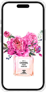 Силикон с усиленными углами чехол Chanel для Apple iPhone 16 - 4906sp-3709 изображение 