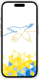 Силіконовий протиударний с посиленими кутами чехол Птиця миру  для Apple iPhone 16 - 5231sp-3709 изображение 