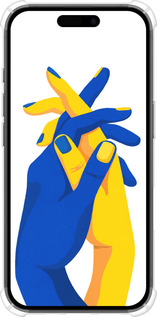 Силіконовий протиударний с посиленими кутами чехол Stand With Ukraine для Apple iPhone 16 - 5255sp-3709 изображение 