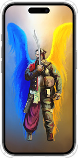 Силикон с усиленными углами чехол Воин-Ангел для Apple iPhone 16 - 5317sp-3709 изображение 