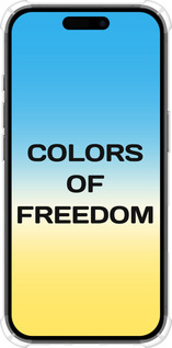 Силикон с усиленными углами чехол Colors of Freedom для Apple iPhone 16 - 5453sp-3709 изображение 