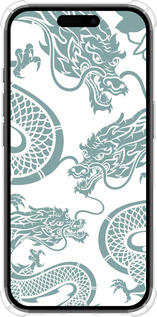 Силикон с усиленными углами чехол Дракон для Apple iPhone 16 - 5476sp-3709 изображение 