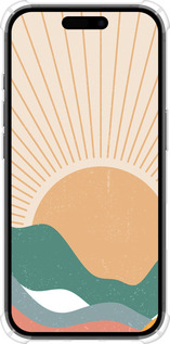 Силикон с усиленными углами чехол Горы и солнце v2 для Apple iPhone 16 - 5488sp-3709 изображение 