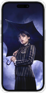 Силикон с усиленными углами чехол Wednesday v2 для Apple iPhone 16 - 5516sp-3709 изображение 
