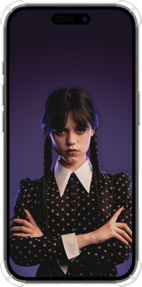 Силикон с усиленными углами чехол Wednesday v3 для Apple iPhone 16 - 5517sp-3709 изображение 