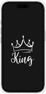 Силикон с усиленными углами чехол Queen & King для него для Apple iPhone 16 - 5521sp-3709 изображение 