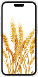 Силіконовий протиударний с посиленими кутами чехол Колоски пшениці для Apple iPhone 16 - 5866sp-3709 изображение 