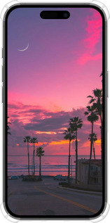 Силикон с усиленными углами чехол Пальмы для Apple iPhone 16 - 5873sp-3709 изображение 