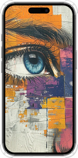 Силикон с усиленными углами чехол Цветная фреска для Apple iPhone 16 - 6032sp-3709 изображение 