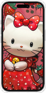 Силикон с усиленными углами чехол hello kitty1 для Apple iPhone 16 - 6036sp-3709 изображение 