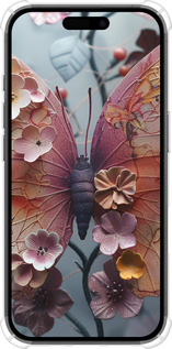 Силикон с усиленными углами чехол Fairy Butterfly для Apple iPhone 16 - 6048sp-3709 изображение 