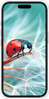 Силикон с усиленными углами чехол Божья коровка для Apple iPhone 16 - 6049sp-3709 изображение 