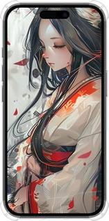 Силикон с усиленными углами чехол Кицуне для Apple iPhone 16 - 6073sp-3709 изображение 