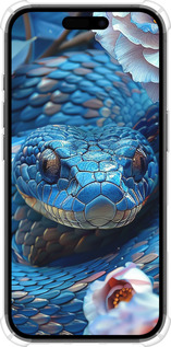 Силикон с усиленными углами чехол Blue Snake для Apple iPhone 16 - 6079sp-3709 изображение 