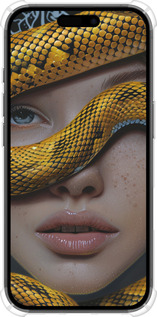 Силикон с усиленными углами чехол Объятия змеи для Apple iPhone 16 - 6081sp-3709 изображение 