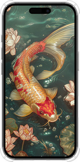 Силикон с усиленными углами чехол Мелодия Лотоса для Apple iPhone 16 - 6106sp-3709 изображение 