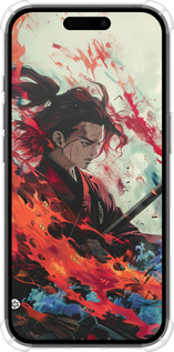 Силикон с усиленными углами чехол Битва стихий для Apple iPhone 16 - 6110sp-3709 изображение 