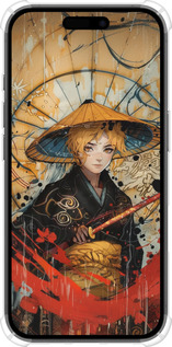 Силіконовий протиударний с посиленими кутами чехол Самурайська відвага для Apple iPhone 16 - 6115sp-3709 изображение 