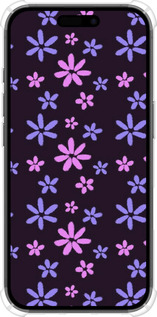 Силикон с усиленными углами чехол с  цветами для Apple iPhone 16 - 6258sp-3709 изображение 