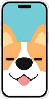 Силикон с усиленными углами чехол Корги для Apple iPhone 16 - 6280sp-3709 изображение 