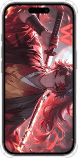 Силикон с усиленными углами чехол Аниме воин для Apple iPhone 16 - 6281sp-3709 изображение 