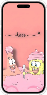 Силикон с усиленными углами чехол Спанч Боб для Apple iPhone 16 - 6282sp-3709 изображение 