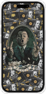 Силикон с усиленными углами чехол Волк с валл стрит для Apple iPhone 16 - 6287sp-3709 изображение 