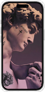 Силикон с усиленными углами чехол Давид для Apple iPhone 16 - 6302sp-3709 изображение 