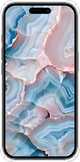 Силикон с усиленными углами чехол Мрамор для Apple iPhone 16 - 6306sp-3709 изображение 