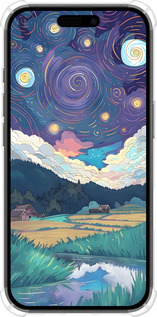 Силикон с усиленными углами чехол Креативный арт для Apple iPhone 16 - 6322sp-3709 изображение 