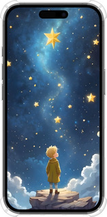 Силіконовий протиударний с посиленими кутами чехол Маленький принц для Apple iPhone 16 - 6326sp-3709 изображение 