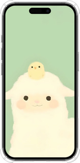 Силикон с усиленными углами чехол Барашек и ципленок для Apple iPhone 16 - 6369sp-3709 изображение 