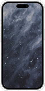 Силикон с усиленными углами чехол Голубые облака, Голубая луна для Apple iPhone 16 - 6398sp-3709 изображение 