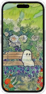 Силіконовий протиударний с посиленими кутами чехол Сумний привид для Apple iPhone 16 - 6403sp-3709 изображение 