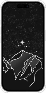 Силикон с усиленными углами чехол Минималистический горный пейзаж для Apple iPhone 16 - 6438sp-3709 изображение 