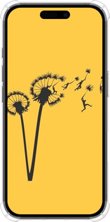 Силикон с усиленными углами чехол Минимализм одуванчики для Apple iPhone 16 - 6449sp-3709 изображение 