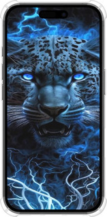 Силикон с усиленными углами чехол Ледяной леопард для Apple iPhone 16 - 6460sp-3709 изображение 