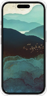 Силикон с усиленными углами чехол С изображением гор Индиго для Apple iPhone 16 - 6484sp-3709 изображение 