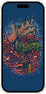 Силикон с усиленными углами чехол Сердце моря для Apple iPhone 16 - 6506sp-3709 изображение 