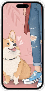 Силіконовий протиударний с посиленими кутами чехол Корги 3 для Apple iPhone 16 - 6707sp-3709 изображение 