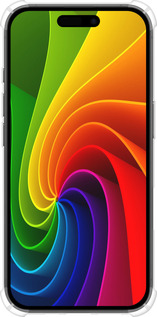 Силикон с усиленными углами чехол Радужный вихрь для Apple iPhone 16 - 747sp-3709 изображение 